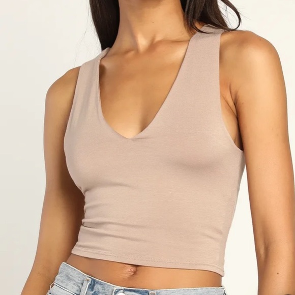 Cropped bodice Lulus V-neck Medium - Picture 1 of 4